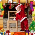 christmas photo frames android application logo